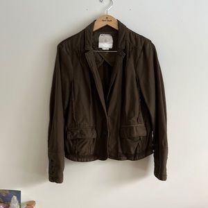Anthropologie Olive Green Blazer